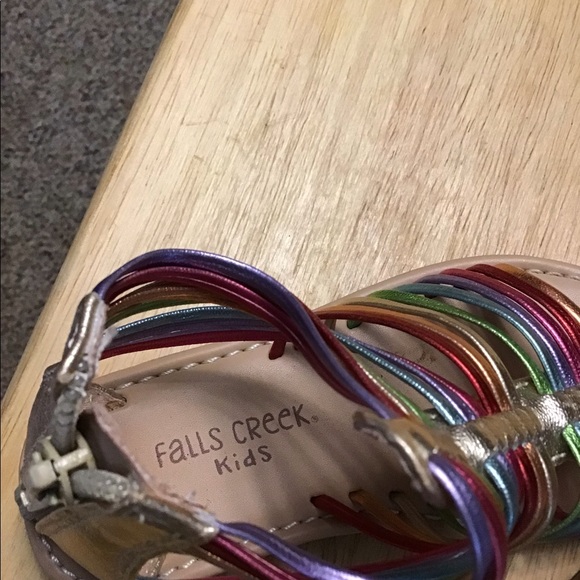 FALLS CREEK KIDS little girl’s EGTYPIAN STYLE sandals sz 8 - Picture 7 of 13